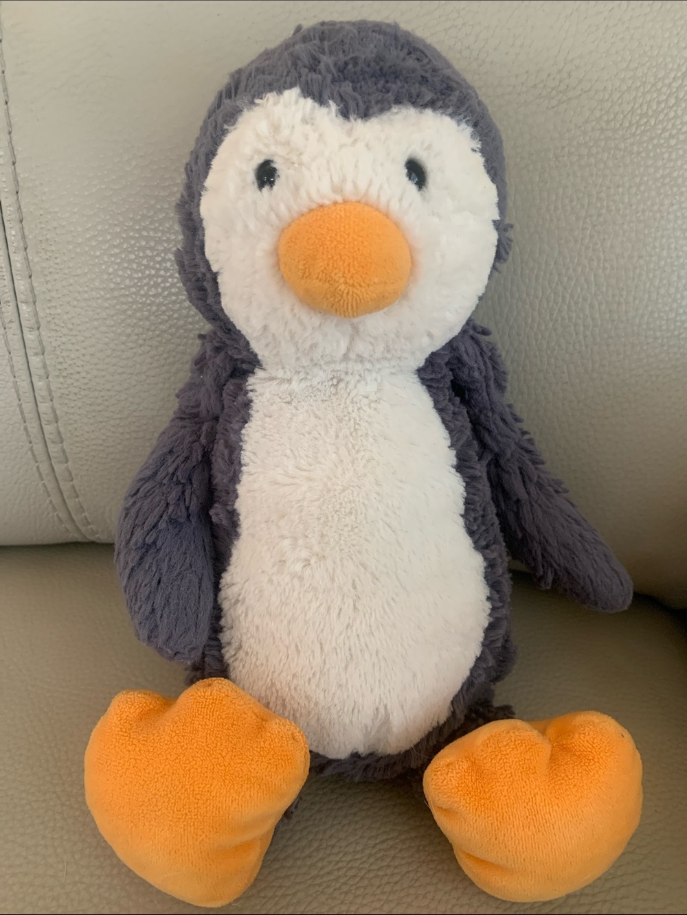 Jellycat Bashful Penguin Gray White Stuffed Animal Plush 12” Retired